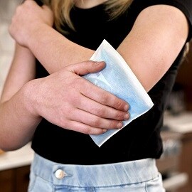 Toepassen van Nexcare ColdHot-therapie