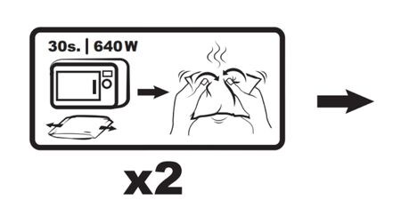 Instructies voor het gebruik van het warme gelkompres in de magnetron
